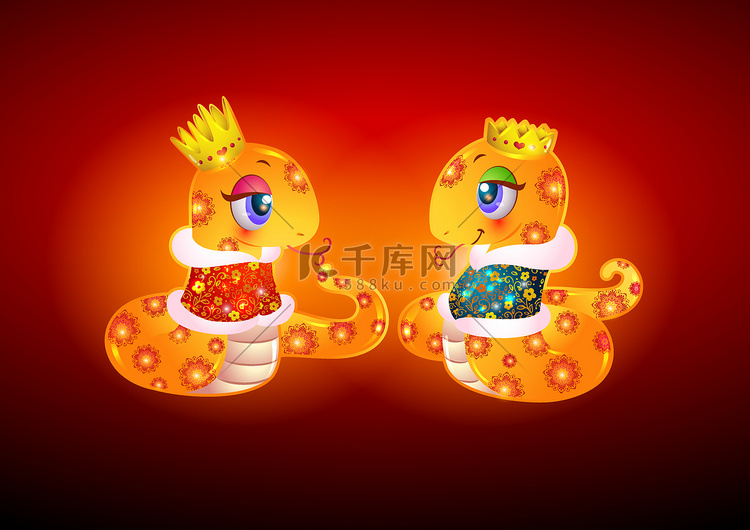 插画蛇高清摄影大图 千库网