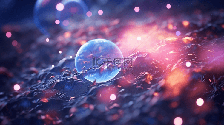 C4D彩色渐变生物分子结构背景11背景图片免费下载_海报banner/高清大图_千库网(图片编号6530072)