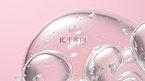 粉色现代感透明圆形创意泡泡背景13