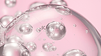 粉色现代感透明圆形创意泡泡背景21