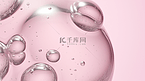 粉色现代感透明圆形创意泡泡背景20