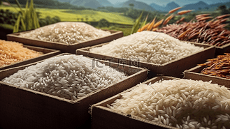 各种各样的米摄影