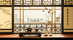 中式装饰茶室窗户14