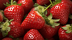 新鲜可口的草莓特写