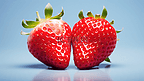 特写水果2颗草莓产品摄影6