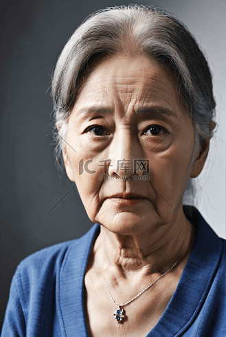 和蔼老奶奶高清摄影图8