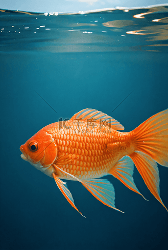 水里游的金鱼摄影图7