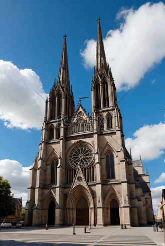 雄伟壮观的西方教堂摄影图5