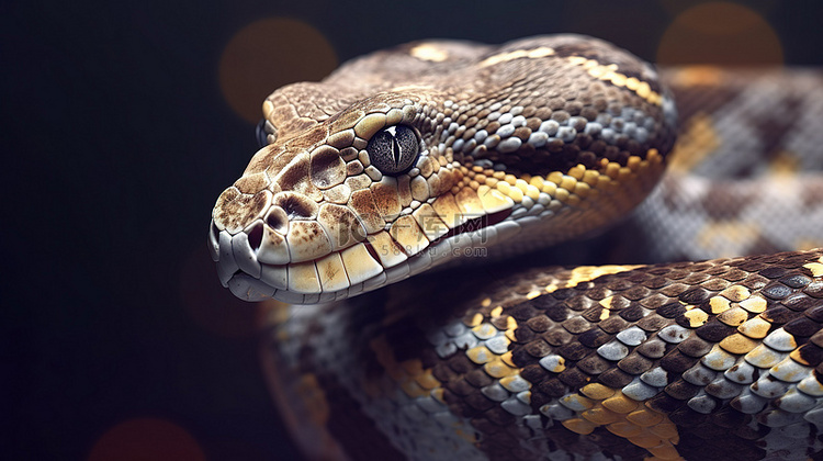详细 Python 特写的 3D 渲染背景图片免费下载_海报banner/高清大图_千库网(图片编号6950783)