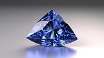 万亿切割蓝色蓝宝石宝石 3d 渲染