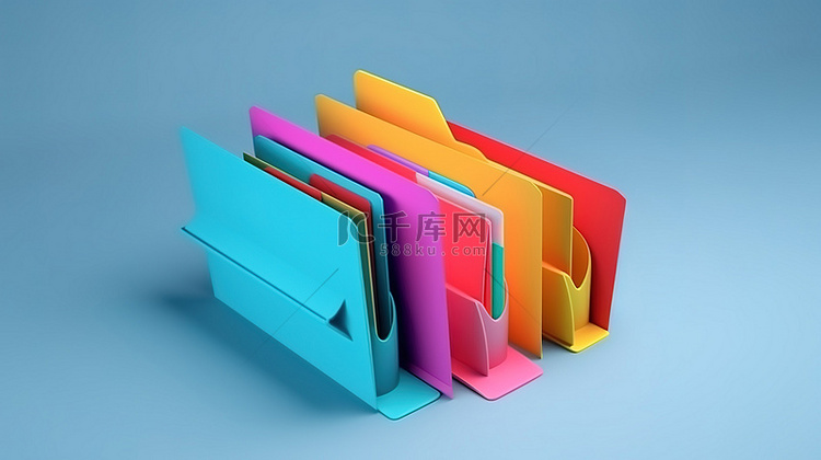 带有文档文件和 3D 渲染网页的卡通业务文件夹的插图图标背景图片免费下载_海报banner/高清大图_千库网(图片编号6723921)