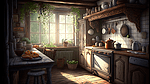 厨房复古欧式厨柜