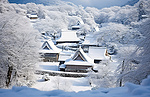 锅山的雪屋村 照片