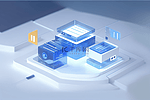 3D立体金融商务办公蓝白ICON图标背景5