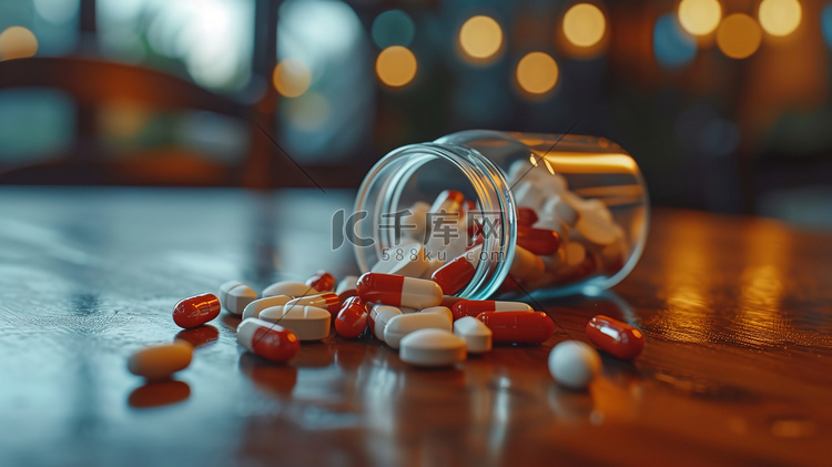 医疗简约药品胶囊的摄影3高清图片高清摄影大图-千库网