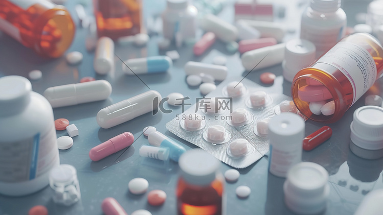 医疗简约药品胶囊的摄影6图片高清摄影大图-千库网