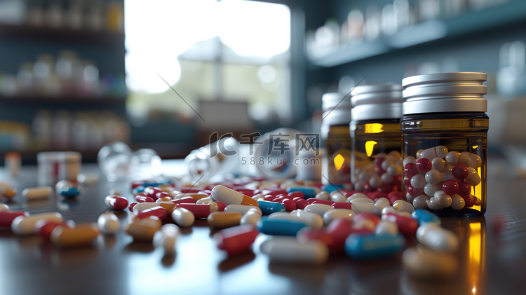 医疗简约药品胶囊的摄影1照片高清摄影大图-千库网
