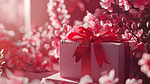 粉色唯美质感女神节礼物花朵的图片5