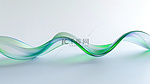 弧线渐变绿色飘带玻璃设计图