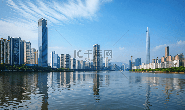 广州地标建筑全景图高清摄影大图-千库网