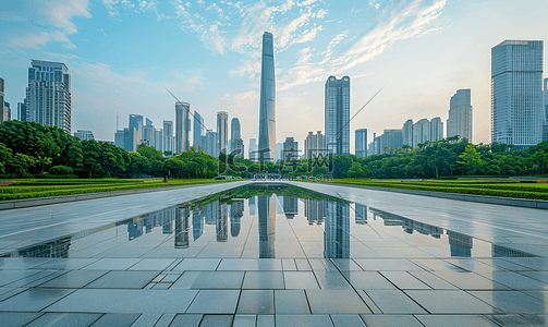 广州地标建筑全景图高清摄影大图-千库网