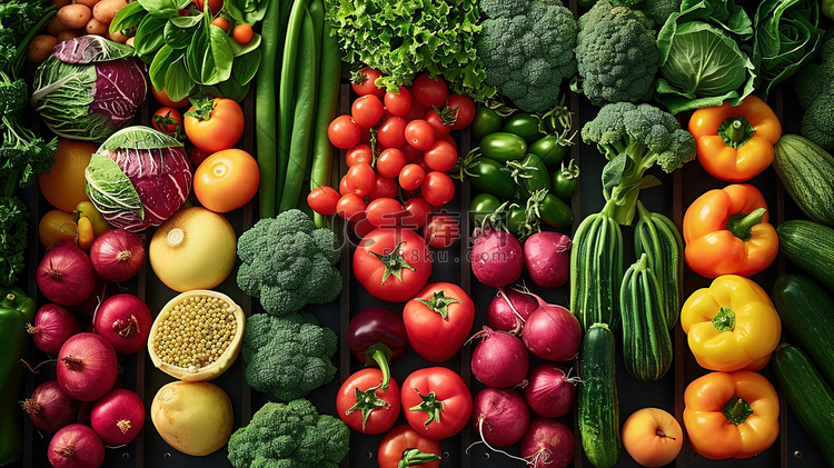 新鲜蔬菜生鲜菜品摄影照片高清摄影大图-千库网