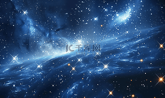 流星射线背景图片素材_奇幻星空银河