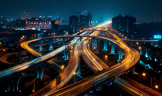 居中背景高清背景图片_北京城市交通立交桥夜景