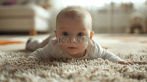 地毯上的婴儿摄影3