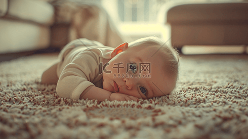 地毯上的婴儿摄影5