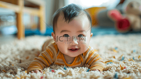 地毯上的婴儿摄影16