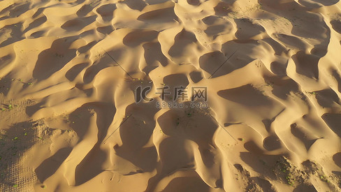 内蒙古旅游城市沙漠细节航拍实拍素材