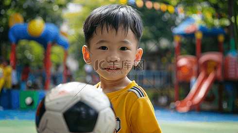 踢足球的小男孩摄影29