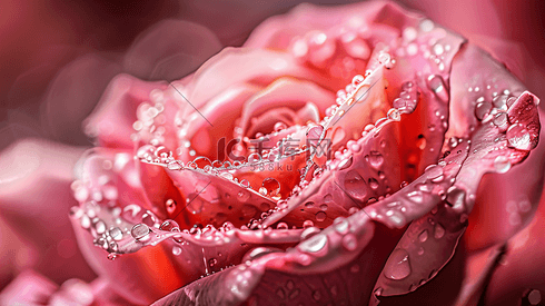露珠水滴盛开的玫瑰3