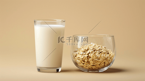 牛奶燕麦营养早餐摄影10