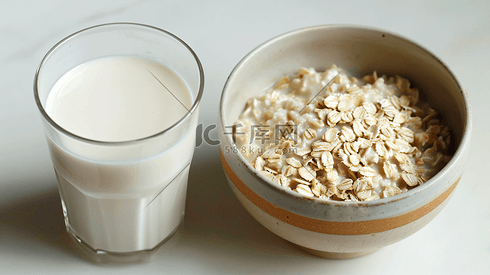 牛奶燕麦营养早餐摄影9