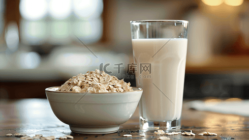 牛奶燕麦营养早餐摄影7