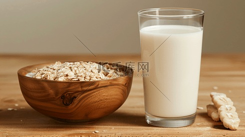 牛奶燕麦营养早餐摄影19