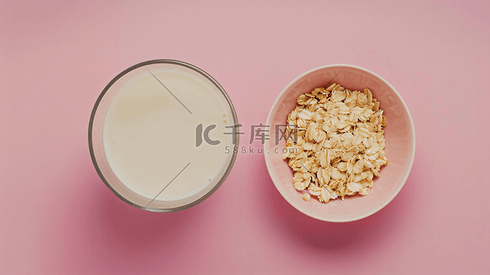 牛奶燕麦营养早餐摄影16