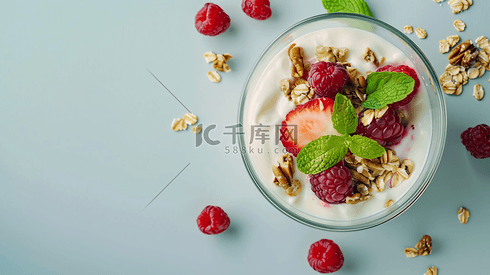 水果燕麦酸奶摄影8