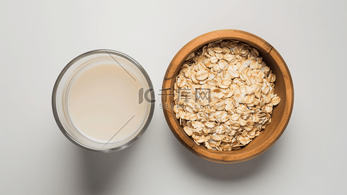 牛奶燕麦营养早餐摄影15