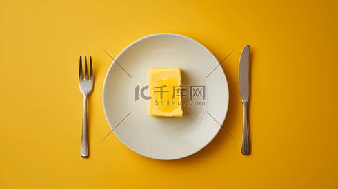 盘中的食材黄油摄影29