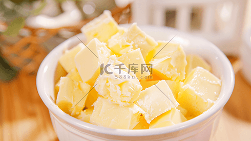碗中食材黄油块摄影8