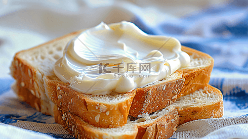 美味的奶油面包摄影8