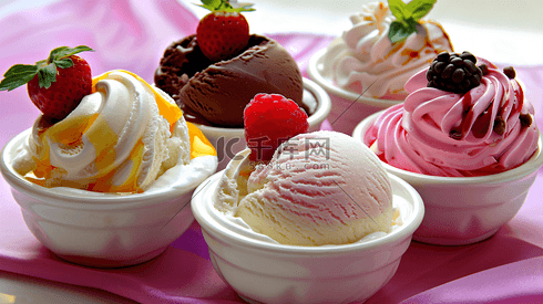 彩色奶油冰淇淋球7