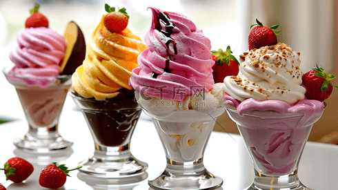 彩色奶油冰淇淋球5