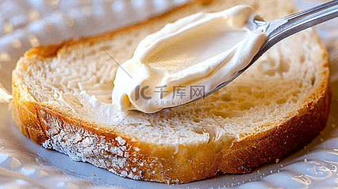 美味的奶油面包摄影5
