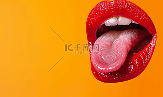 展示你的舌头概念