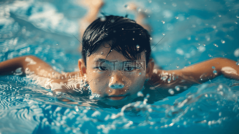游泳的儿童摄影15
