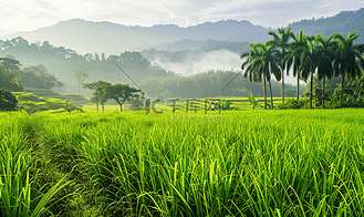 推荐榜图片素材_马来甘榜种植园的绿色风景
